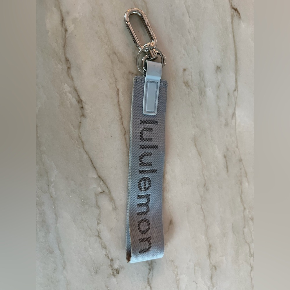 Lululemon Never Lost Gray Keychain-worn once